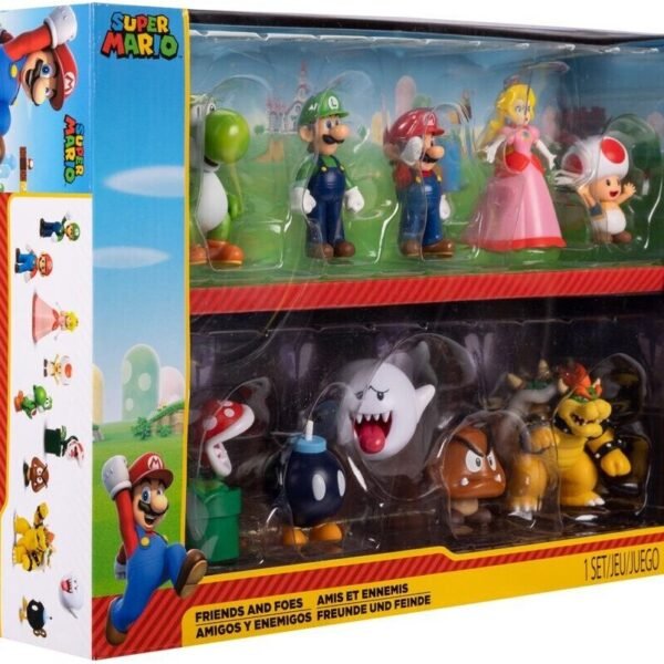 Jakks Pacific Super Mario Nintendo Figuren 10er Set Freunde und Feinde