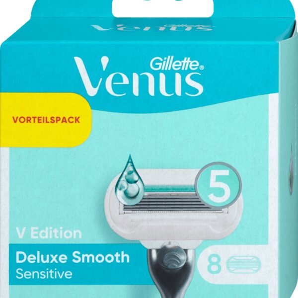 Gillette Venus V Edition Deluxe Smooth Sensitive Ersatzklingen (8 Stk.)