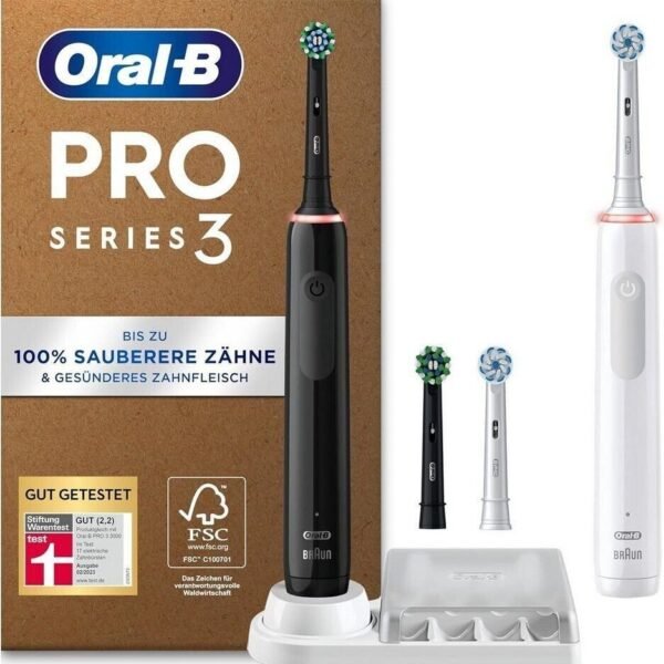 Oral-B Pro Series 3 Duo Plus Edition black/white